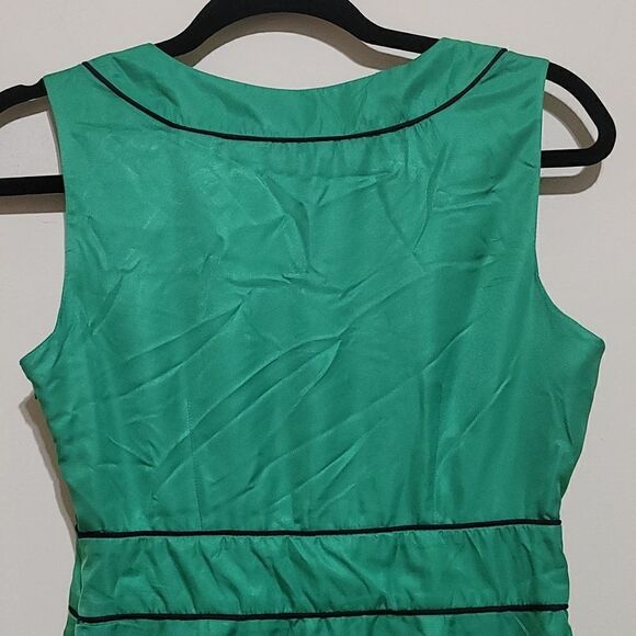Banana Republic Green Sleeveless Dress Sz 2 - Picture 7 of 9